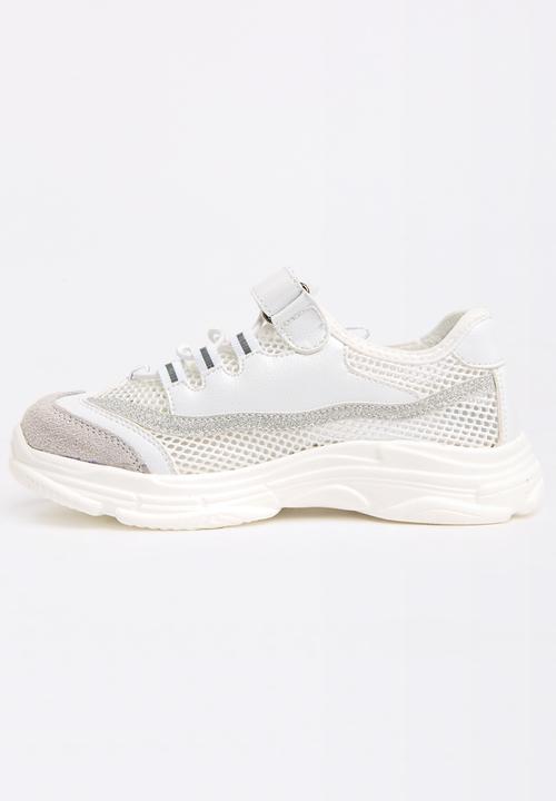 Pop Candy - Glitter Mesh Sneaker White