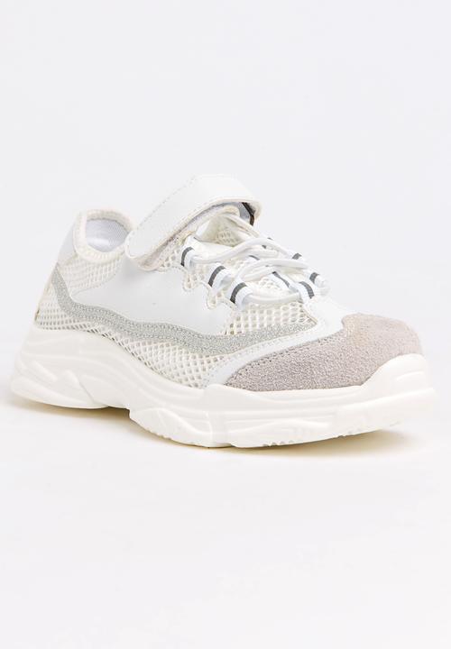 Pop Candy - Glitter Mesh Sneaker White