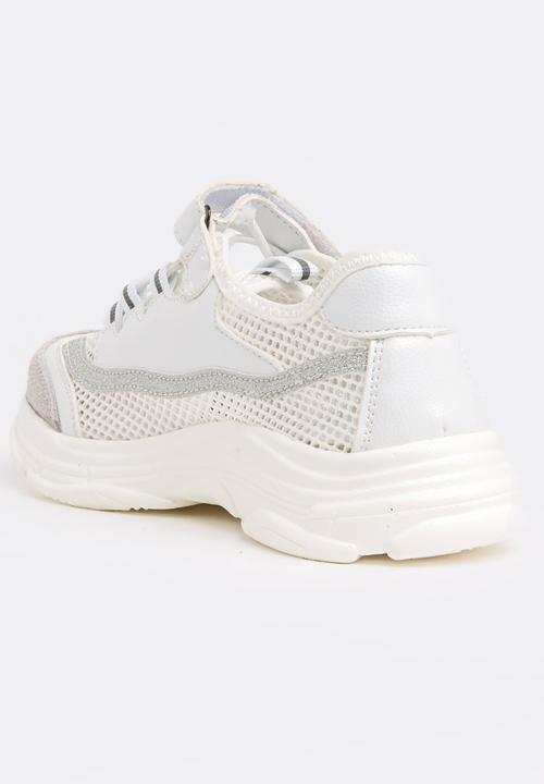 Pop Candy - Glitter Mesh Sneaker White