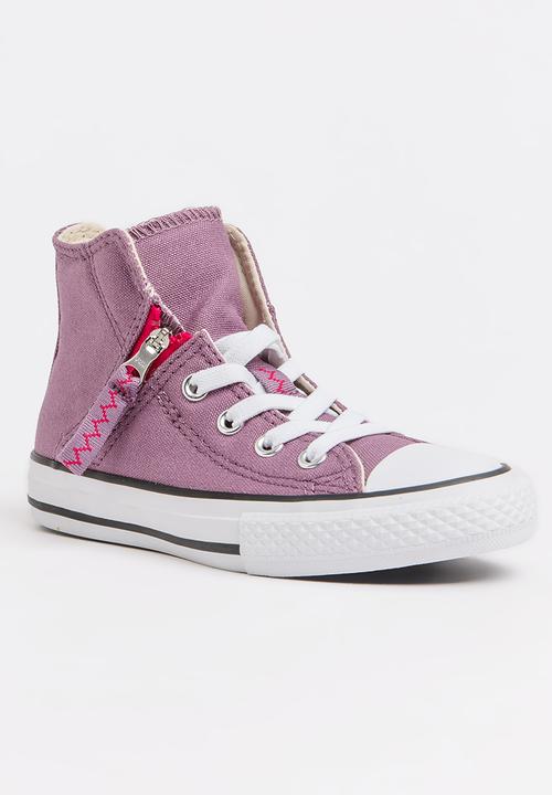 Converse - Chuck Taylor All Star Pull Zip  Sneaker Mid Purple