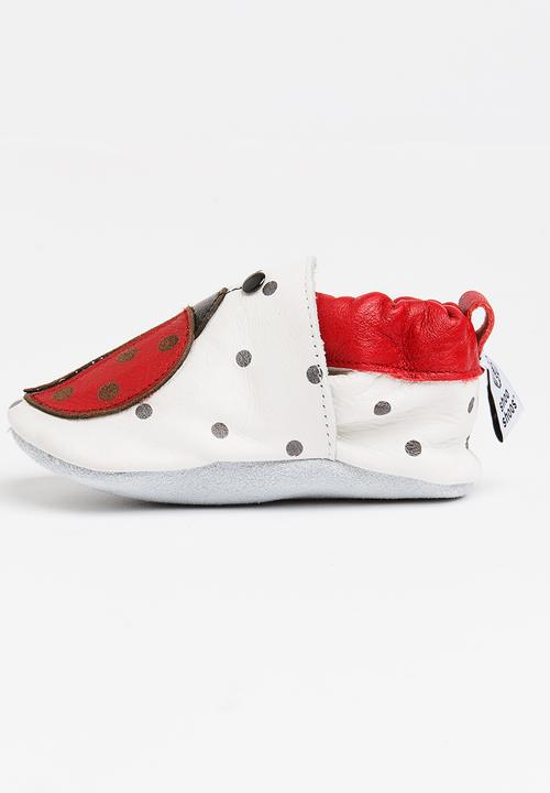 shooshoos - Cyan Slip On Red