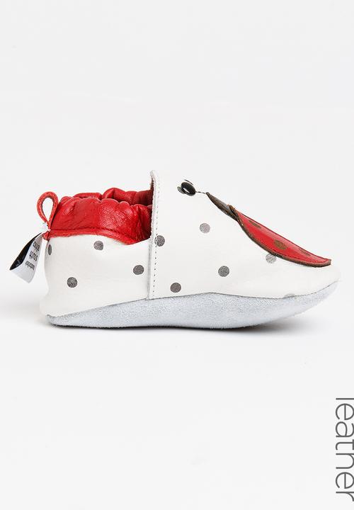shooshoos - Cyan Slip On Red