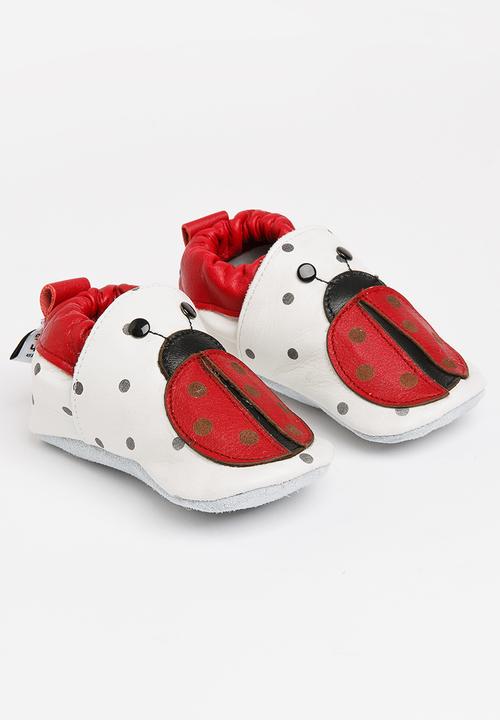 shooshoos - Cyan Slip On Red