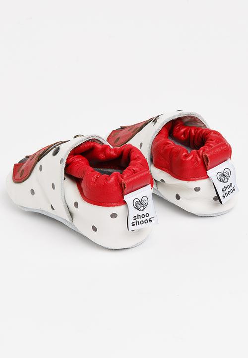 shooshoos - Cyan Slip On Red