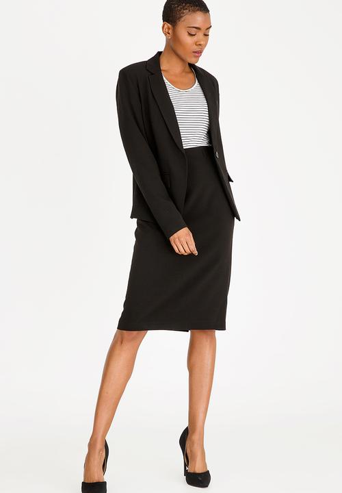 edit - Regular fit blazer - black 