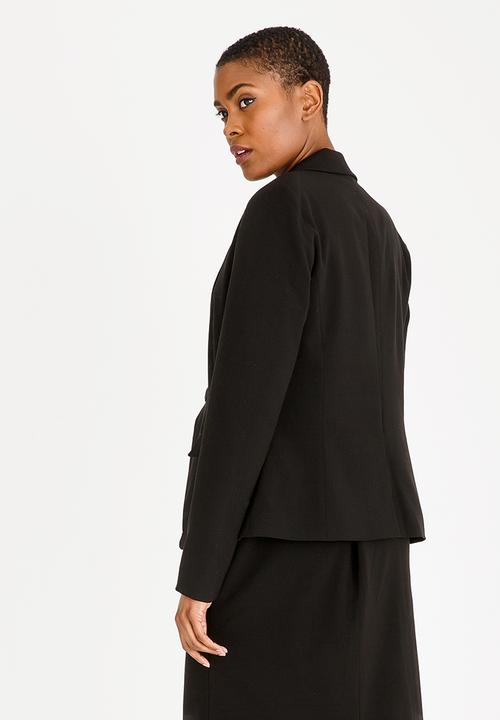 edit - Regular fit blazer - black 