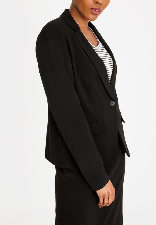 edit - Regular fit blazer - black 