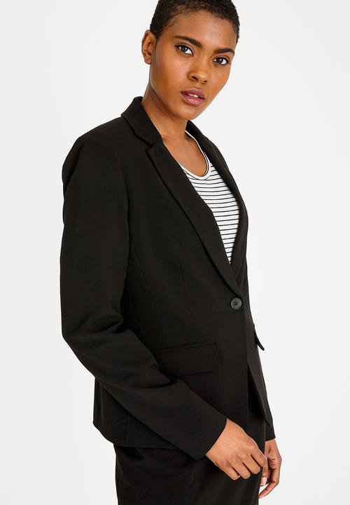 edit - Regular fit blazer - black 