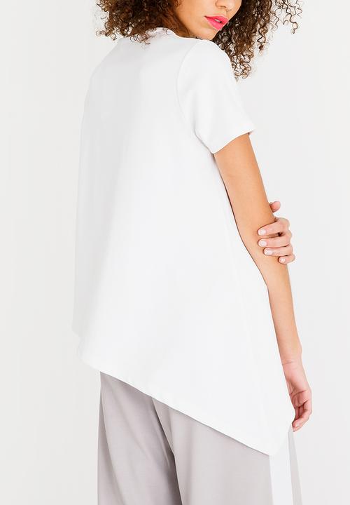 c(inch) - Asymmetrical T-Shirt Off White
