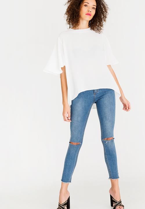 c(inch) - Flared Sleeve Blouse Off White
