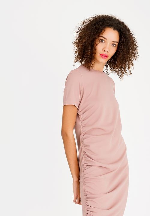 STYLE REPUBLIC - Ruched Detail Dress Rose
