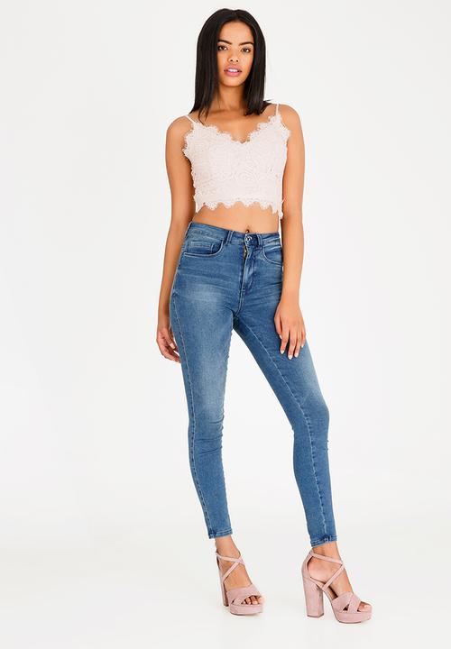 Vero Moda - Lizz Lace Bralette Pale Pink