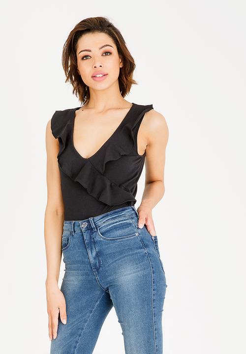 Vero Moda - Lally Sleeveless Bodysuit Black