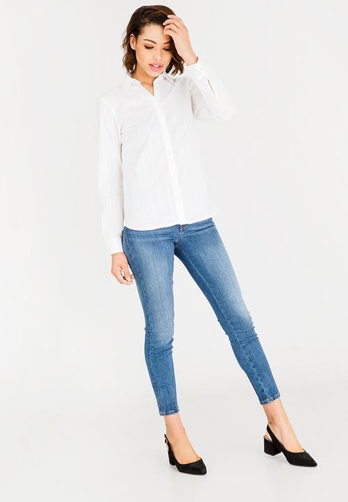 edit - Classic button down shirt - white 