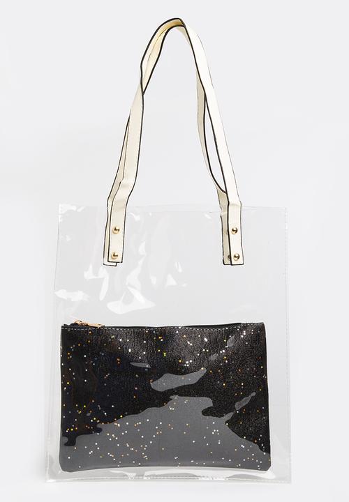 Joy Collectables - Transparent Shopper Bag Black
