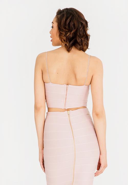 SISSY BOY - Boity Basic Knotted Crop Top Mid Pink