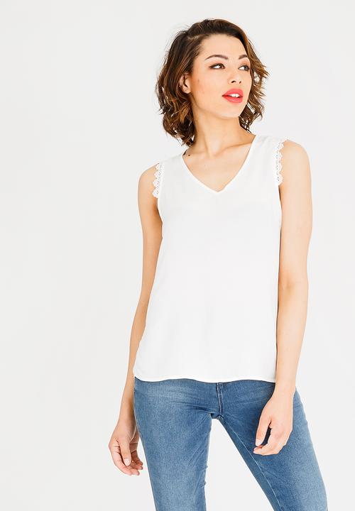 Vero Moda - Lacey Boca Top White