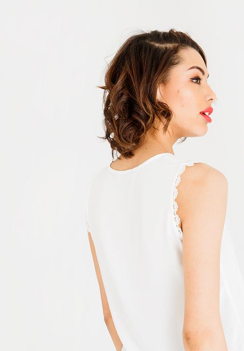 Vero Moda - Lacey Boca Top White