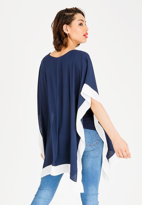 edit - Batwing blouse - navy 