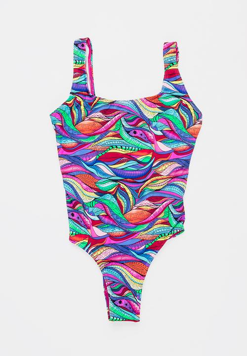 Sun Things - Rainbow Geo One Piece Multi-colour
