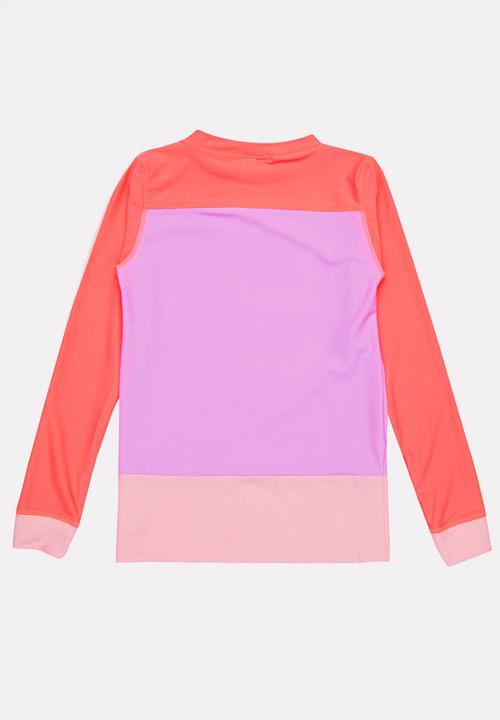 Pop Candy - Colour Block Rashvest Mid Pink
