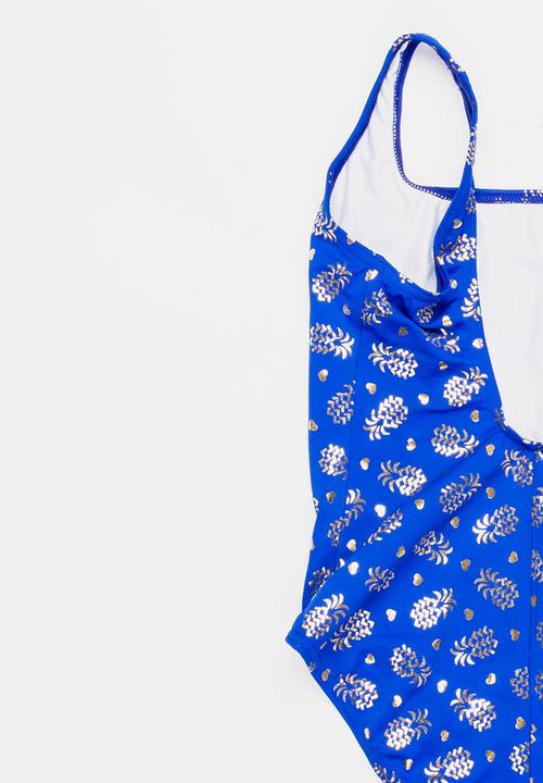 Sun Things - Foil Pineapple One Piece Blue