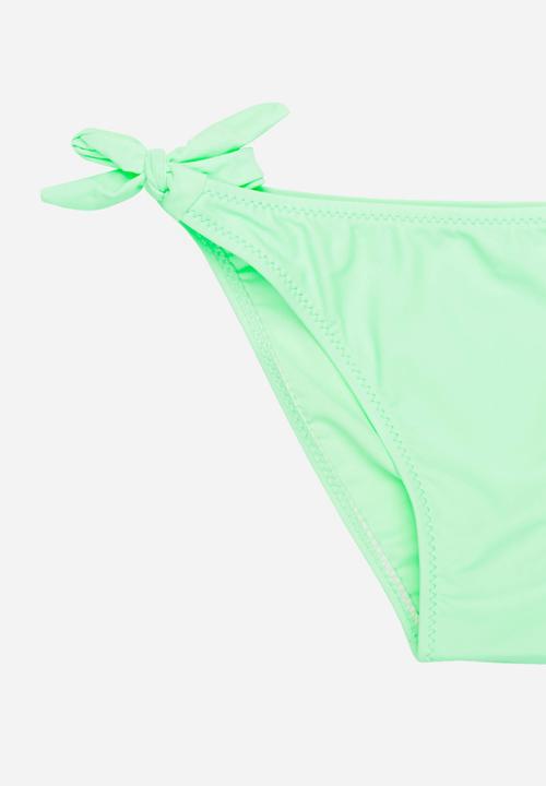 Pop Candy - Fringed Banded Bikini Mint