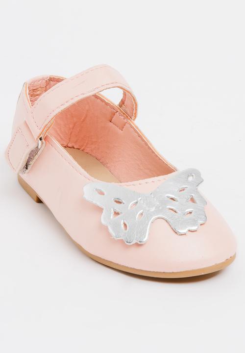 Pop Candy - Printed Butterfly Pump Mid Pink