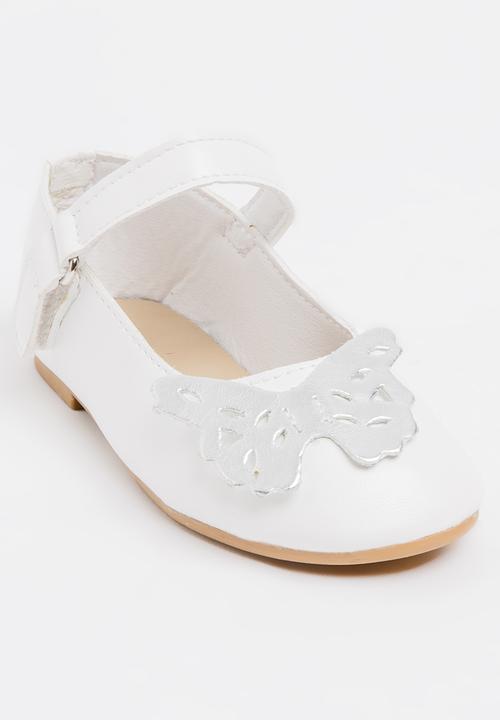 Pop Candy - Printed Butterfly Pump White