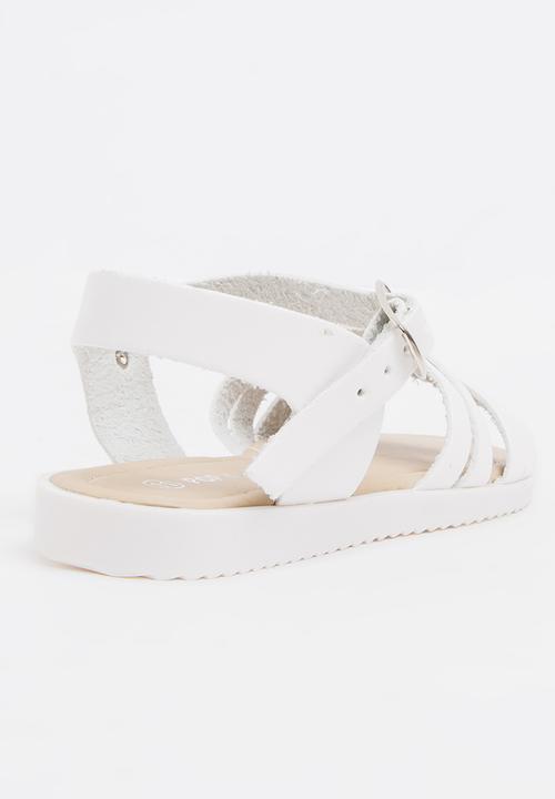 Pop Candy - Buckle  Detail Sandal White