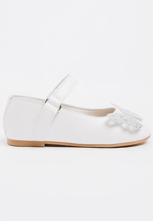 Pop Candy - Printed Butterfly Pump White