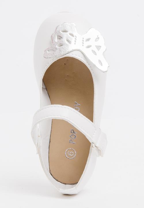 Pop Candy - Printed Butterfly Pump White