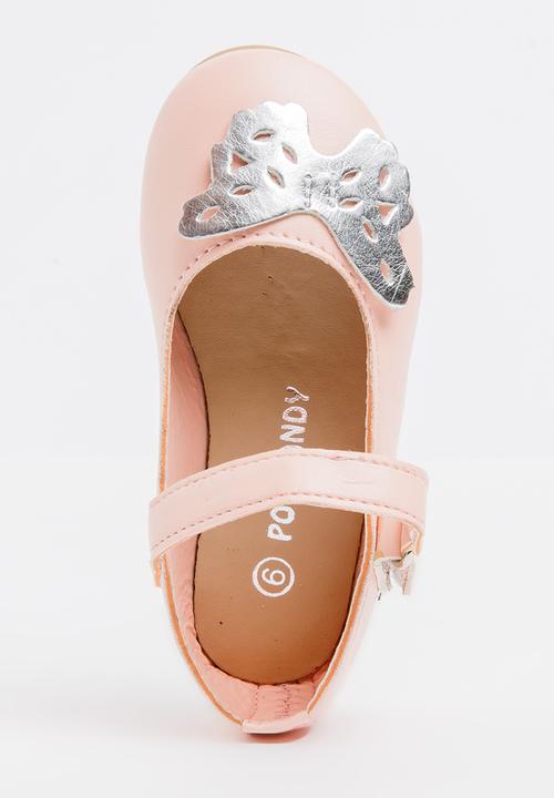 Pop Candy - Printed Butterfly Pump Mid Pink
