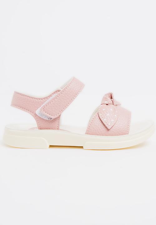 Pop Candy - Bow Detailed Sandal Pale Pink
