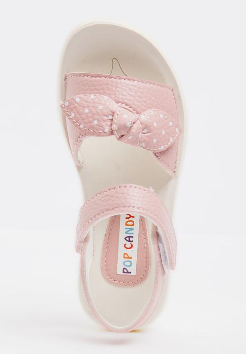 Pop Candy - Bow Detailed Sandal Pale Pink