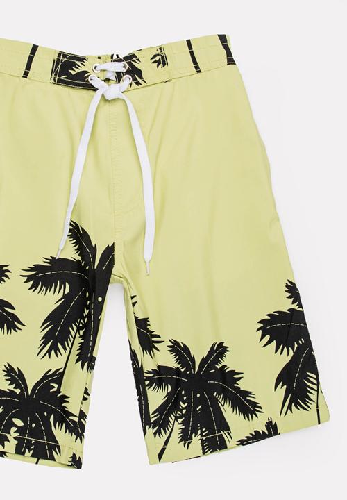 Pop Candy - Palm Tree Boardshorts Mint