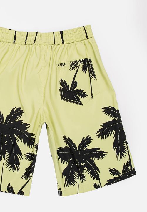 Pop Candy - Palm Tree Boardshorts Mint