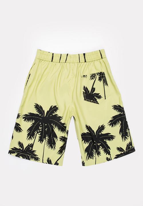Pop Candy - Palm Tree Boardshorts Mint
