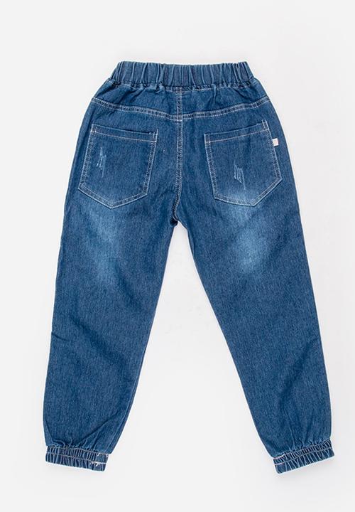 Pop Candy - Racer Stripe Denim Jean Blue