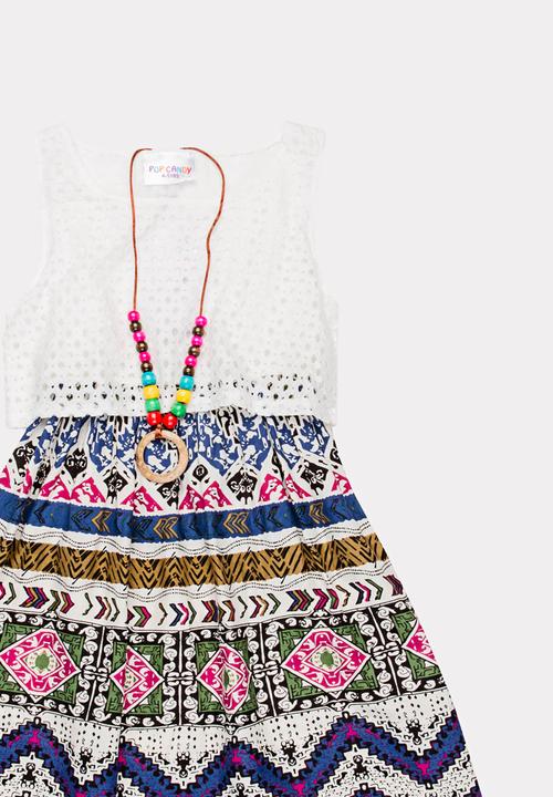 Pop Candy - Combo Printed Dress Multi-colour