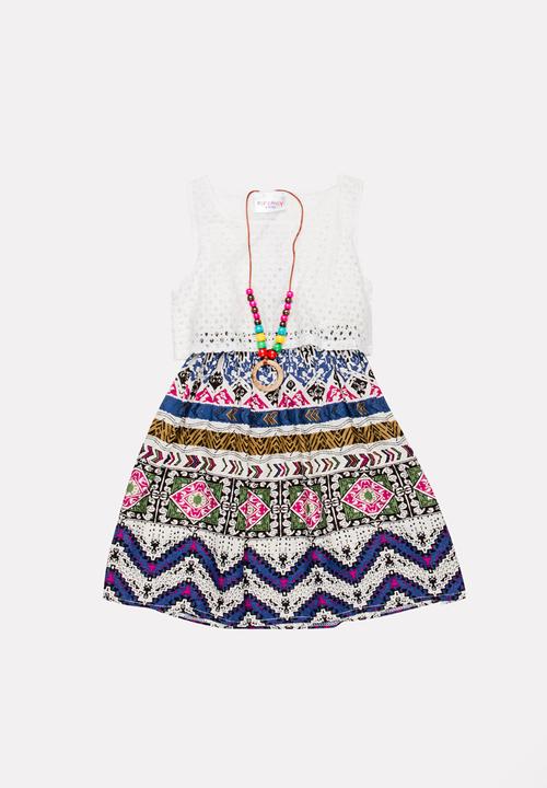 Pop Candy - Combo Printed Dress Multi-colour