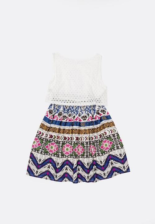 Pop Candy - Combo Printed Dress Multi-colour
