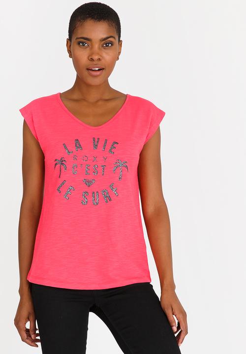 Roxy - Pop Surf Tee Mid Pink