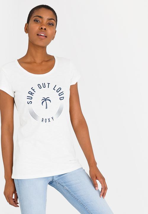 Roxy - Surf Out Loud Tee Off White