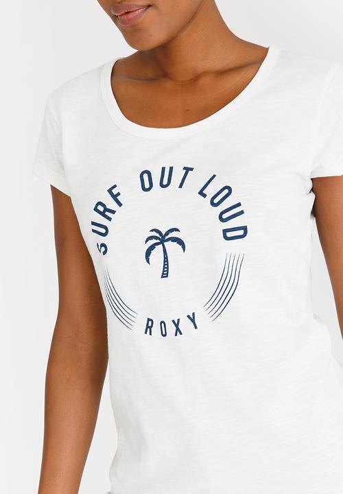 Roxy - Surf Out Loud Tee Off White