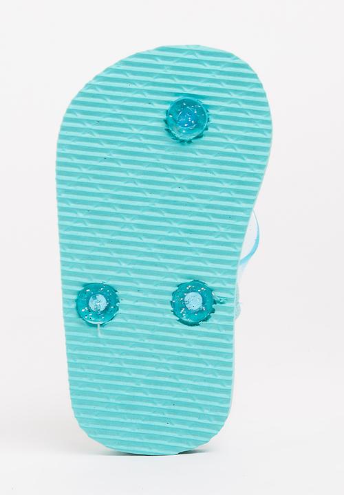 Character Fashion - Frozen  Flip Flops Aqua