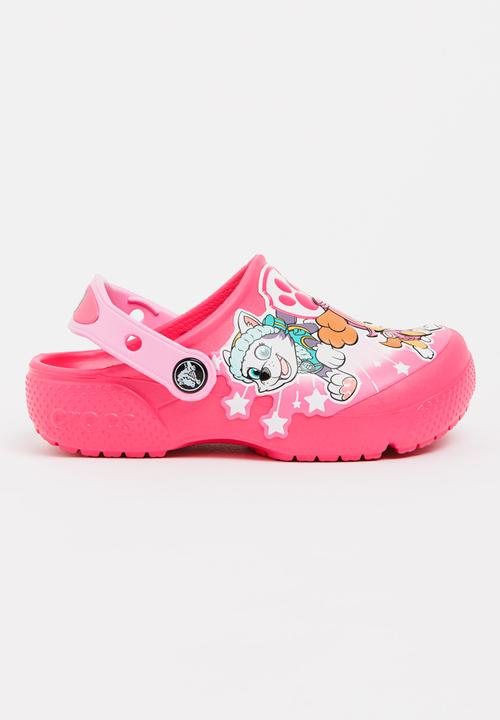 pink paw patrol crocs