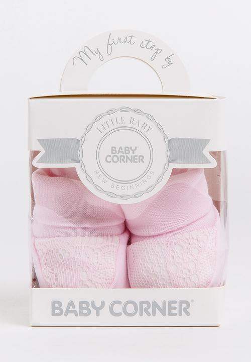 Baby Corner - Girl Lace Booties Pale Pink