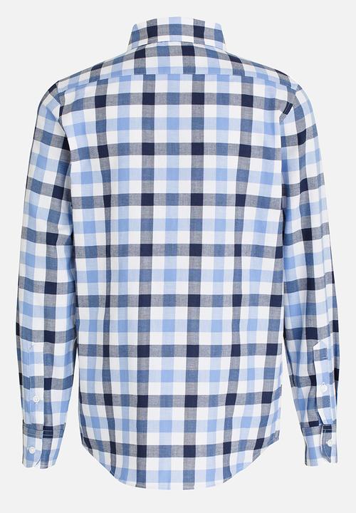 POLO - Kyle Check Shirt Blue