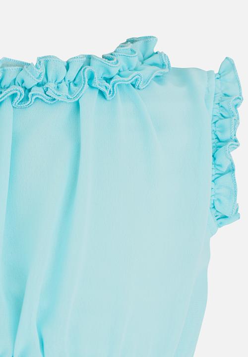 See-Saw - Mesh Dress with Ruffles Mint